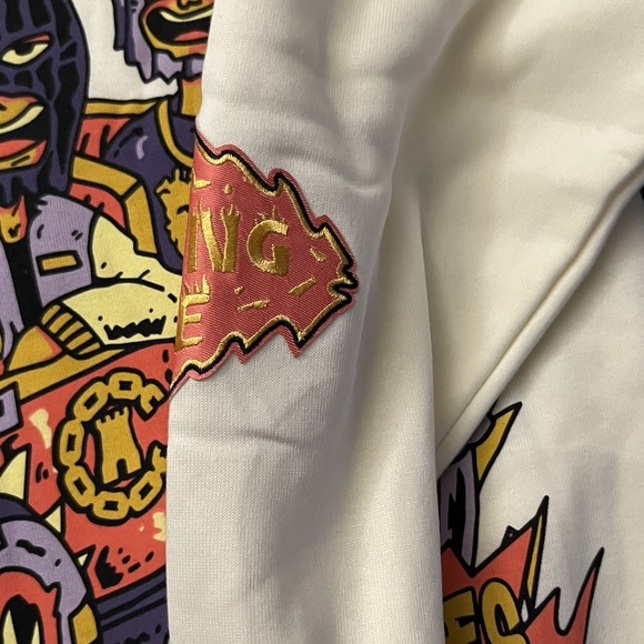 Crooks & Castles Hoodie Mens Medium Oversize Robbing Hotrod Graphic 2000s‎ - Picture 6 of 16